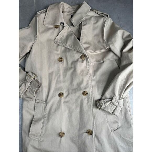 Gap Classic Trench Tan Women's Medium - Picture 6 of 8